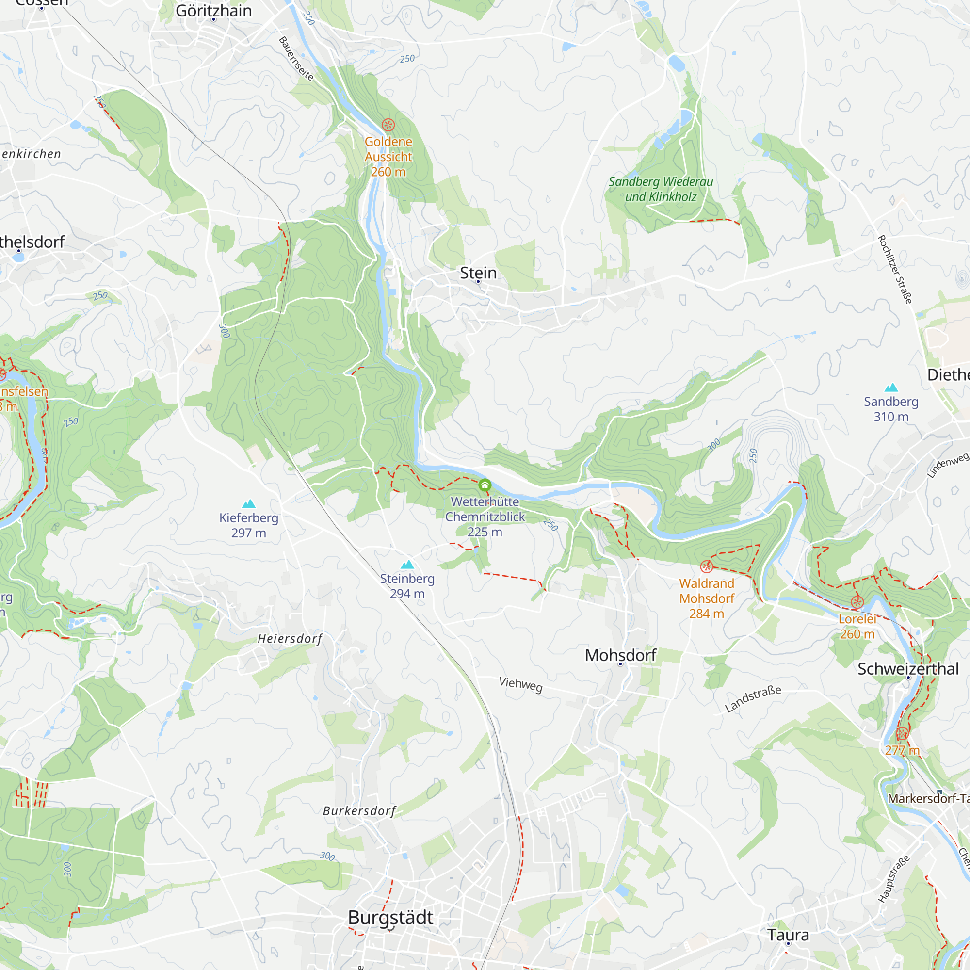 Wetterhütte Chemnitzblick map