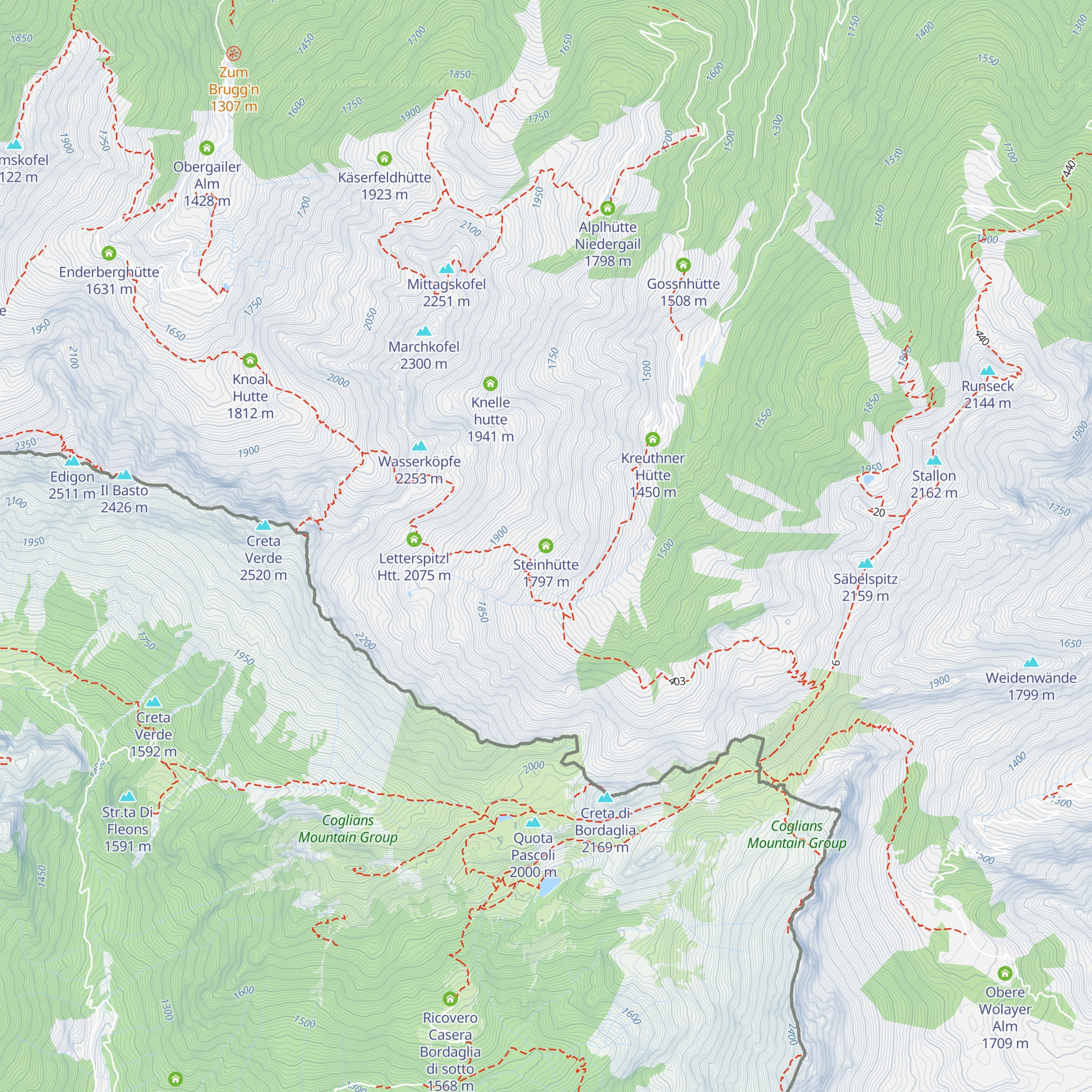 Steinhütte map
