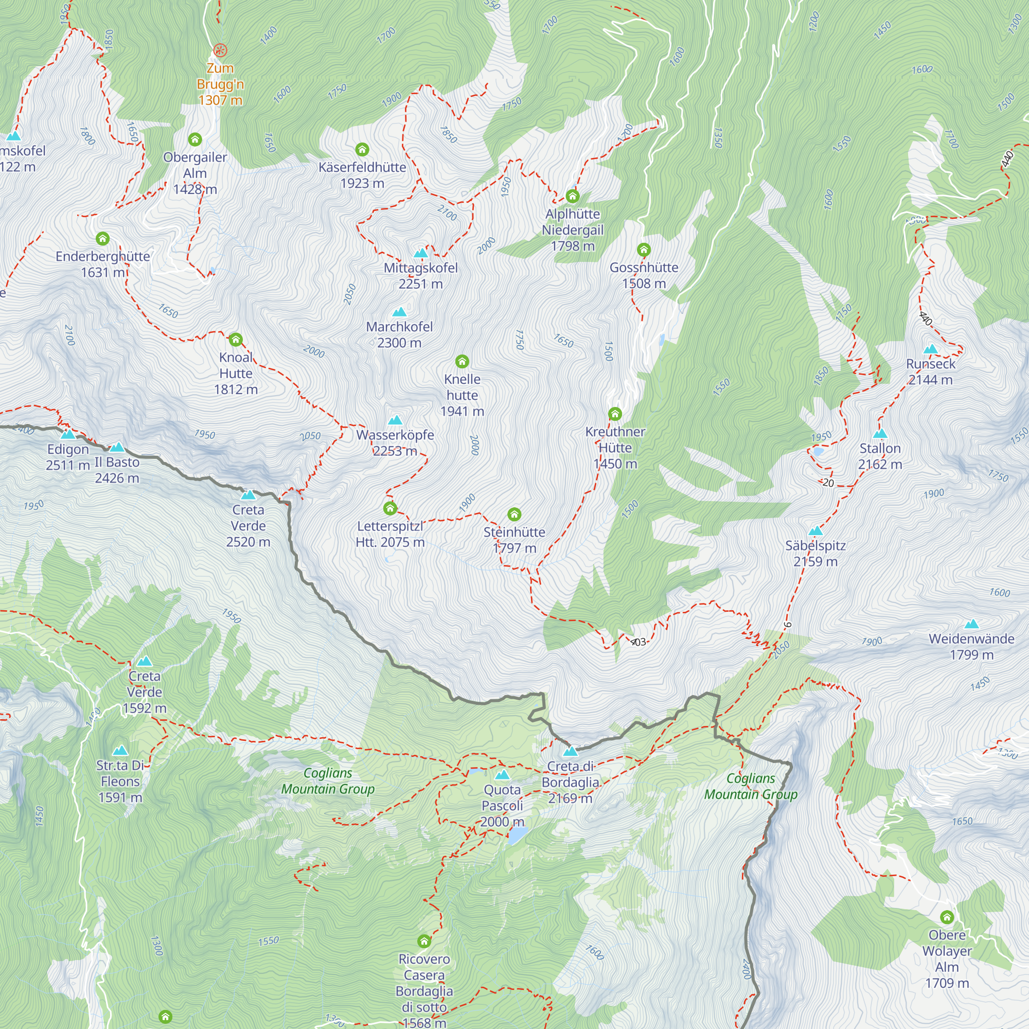 Steinhütte map