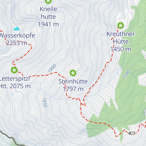 Map of Steinhütte