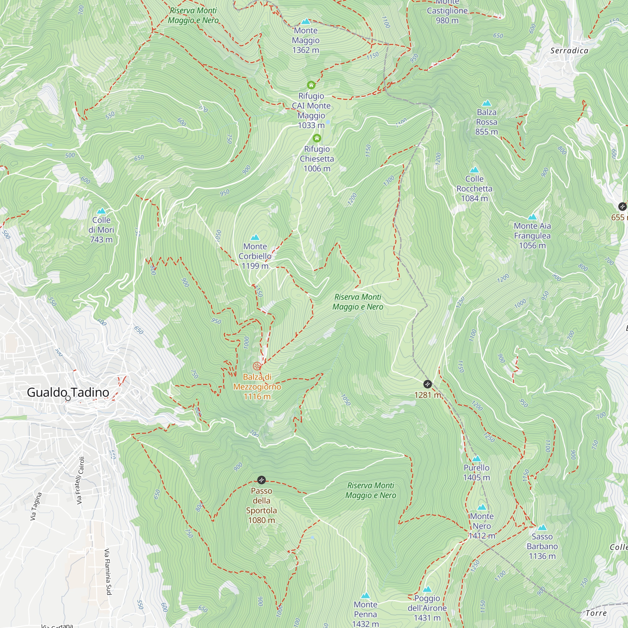 Bivacco di Serrasanta map