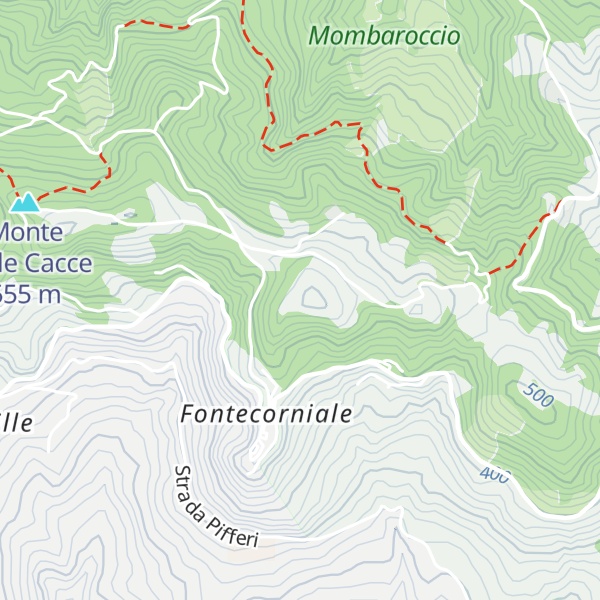 Map of Monte Della Croce