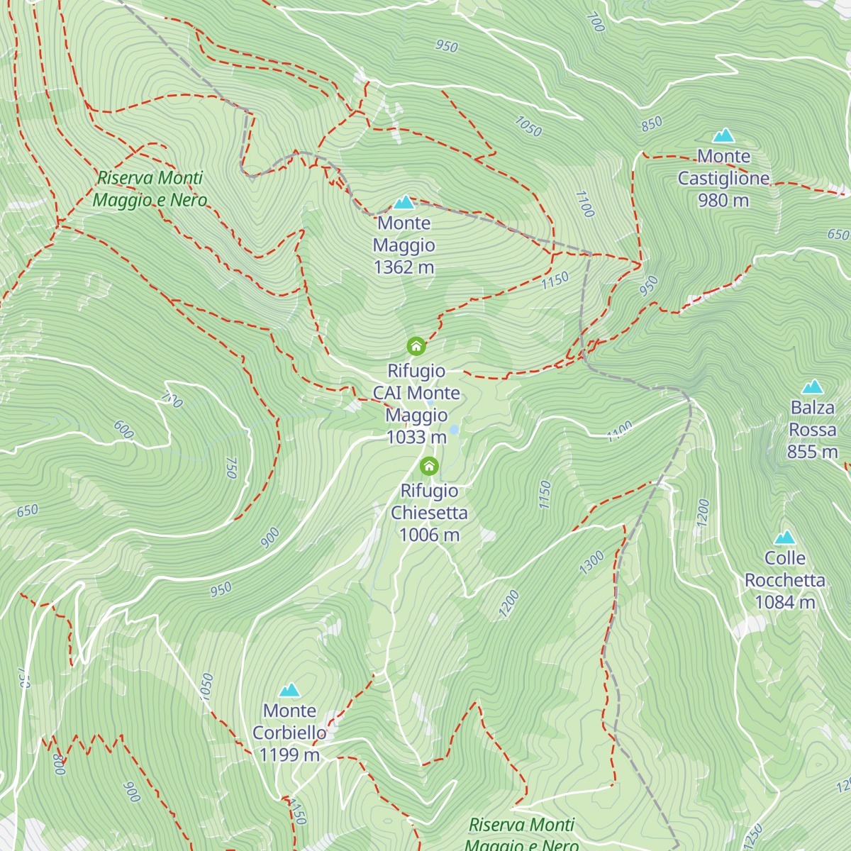 Rifugio Perugia map
