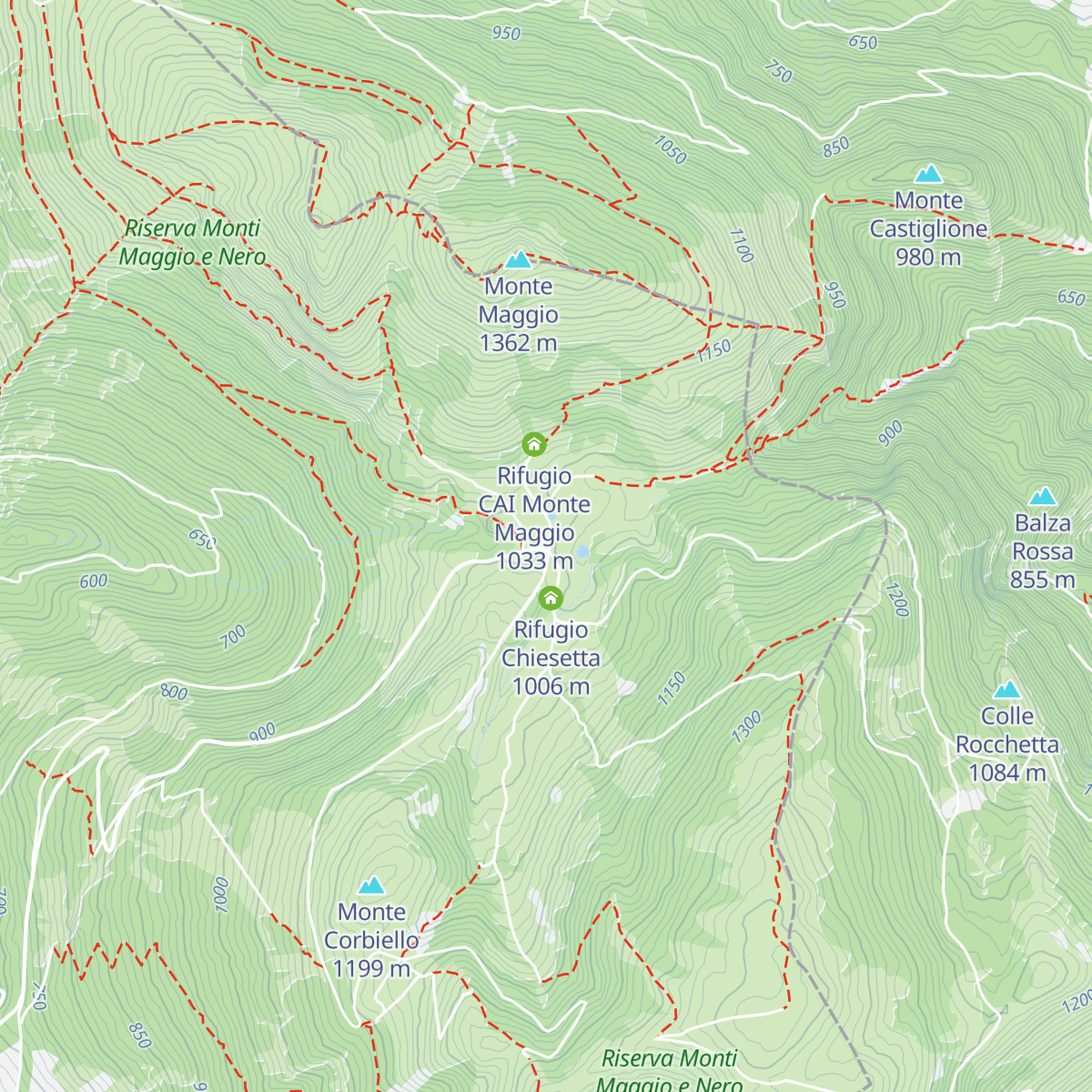 Rifugio Perugia map