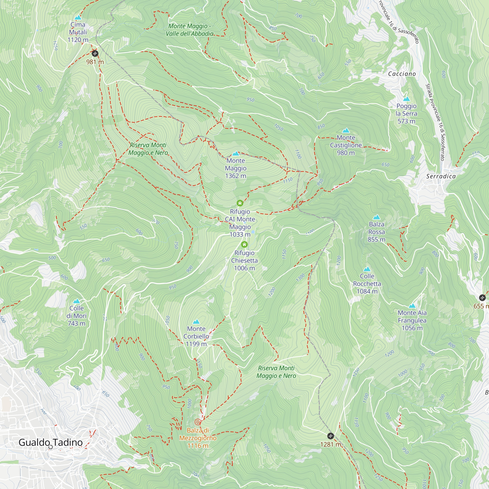 Rifugio Chiesetta map