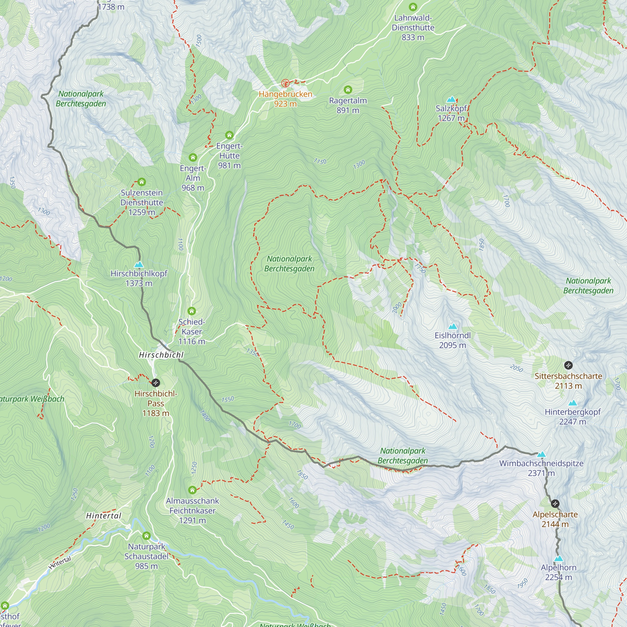 JH Hocheisalm map