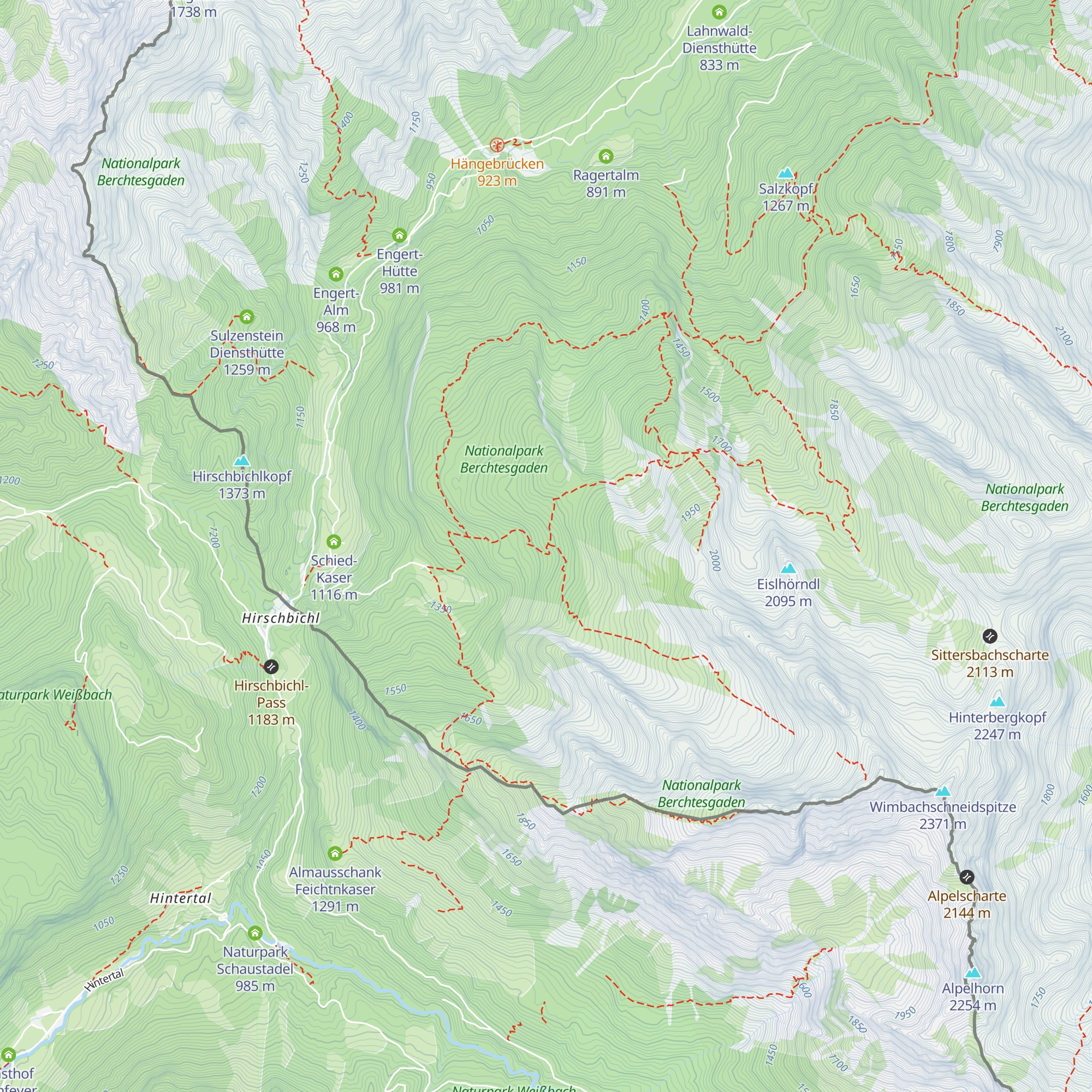 JH Hocheisalm map