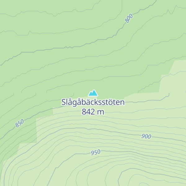 Map of Slågåbäcksstöten