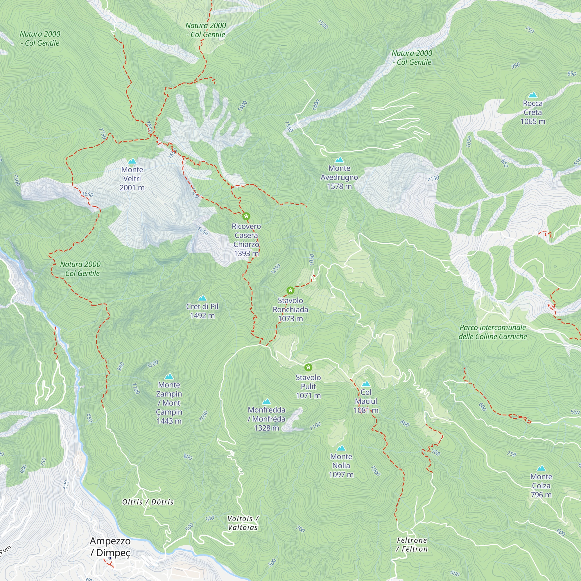 Stavolo Ronchiada map