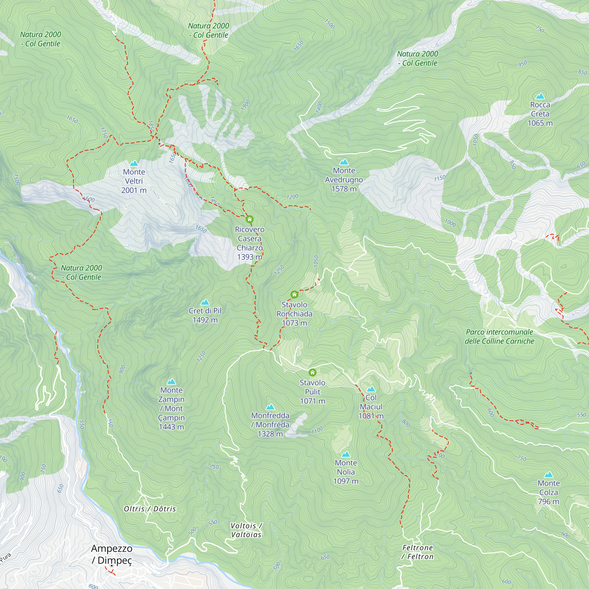 Stavolo Ronchiada map