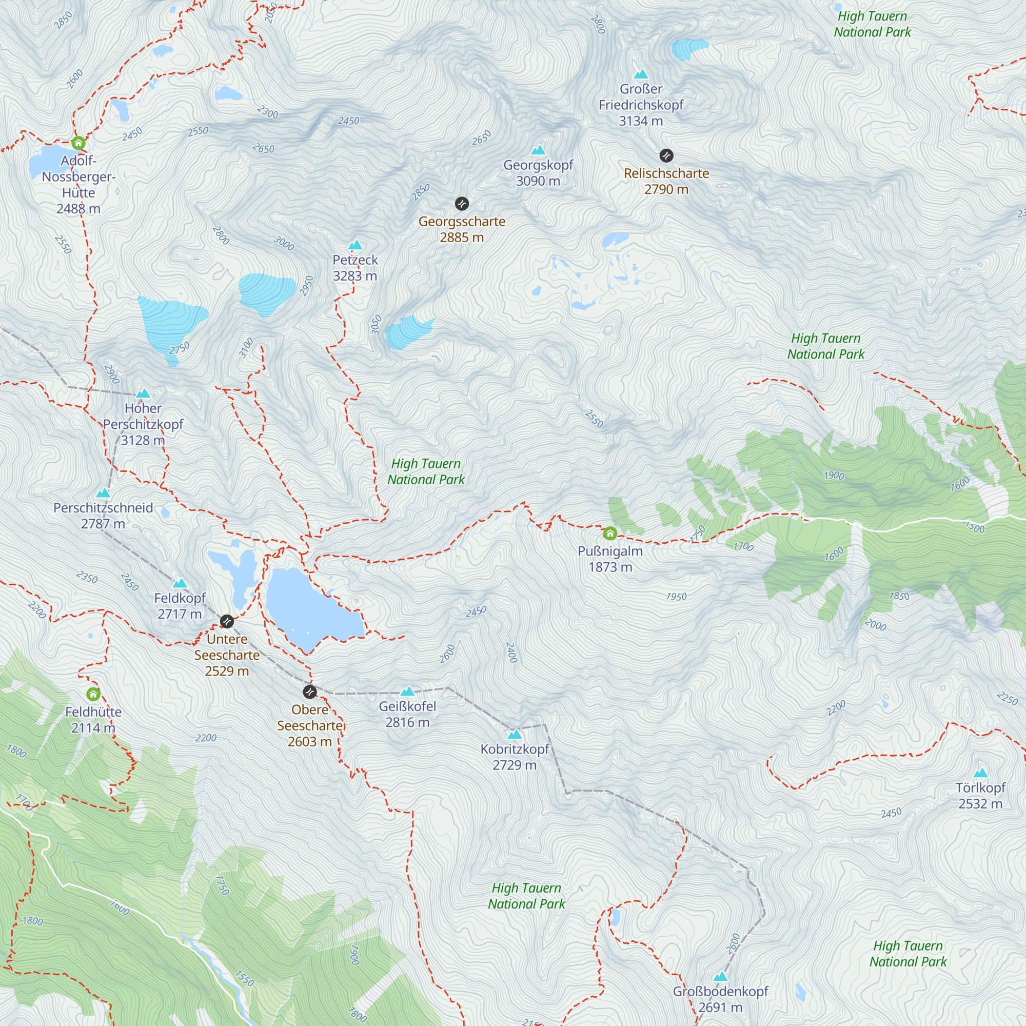 Pesekerhütte map