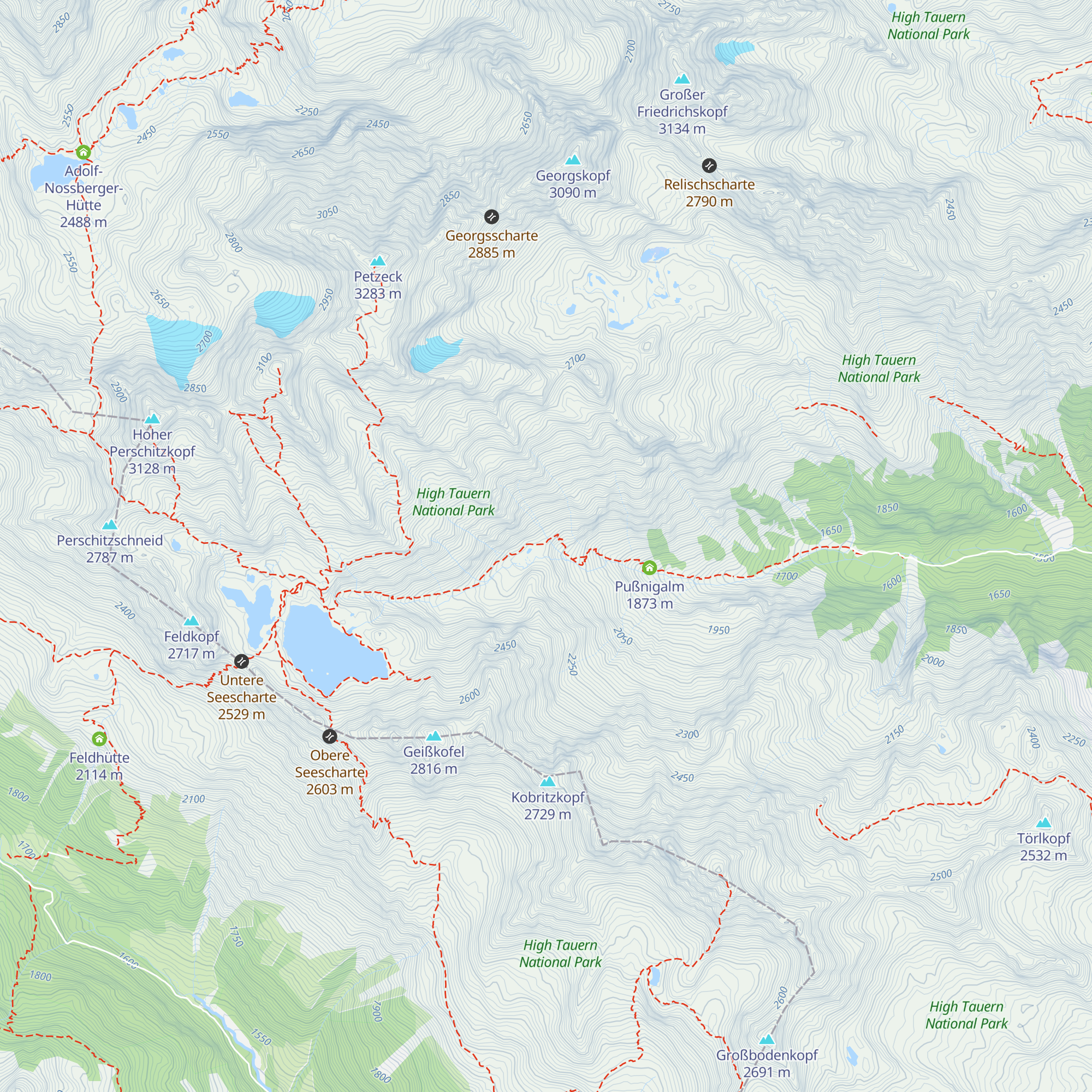 Pesekerhütte map