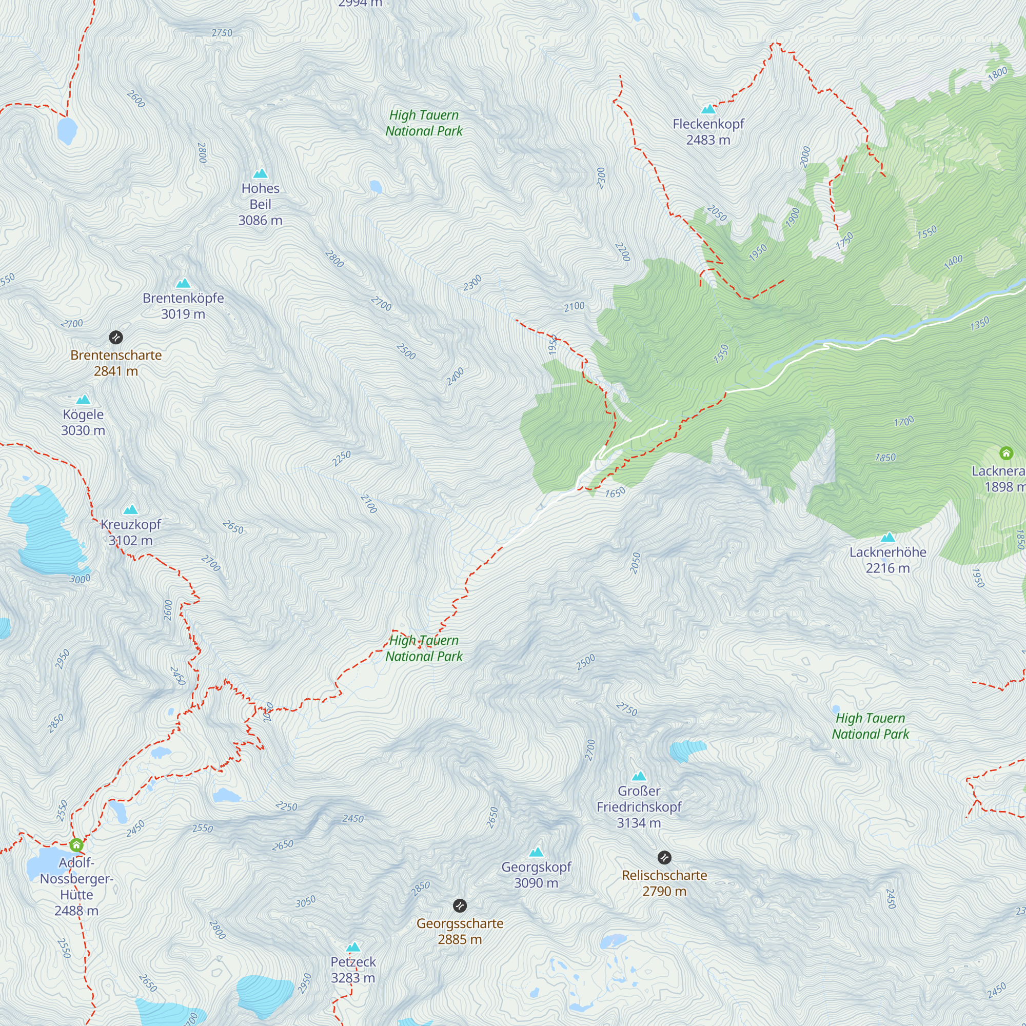 Graderalmen map