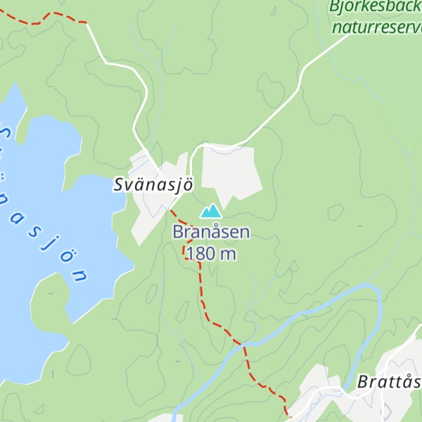 Map of Branåsen