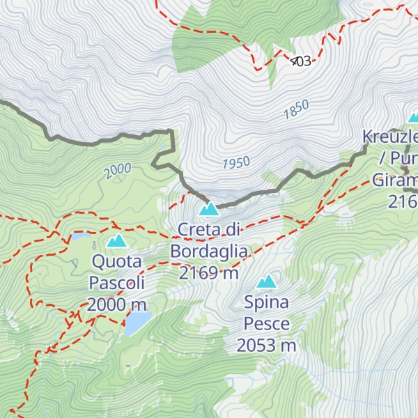 Map of Creta di Bordaglia