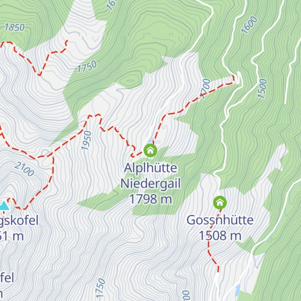 Map of Alplhütte Niedergail