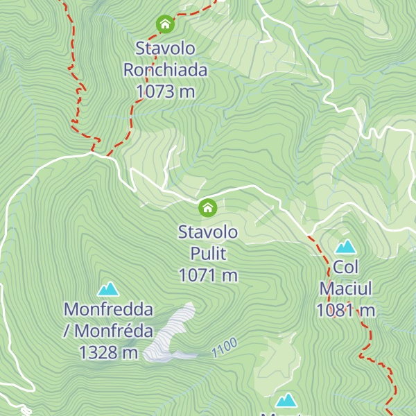Map of Stavolo Pulit
