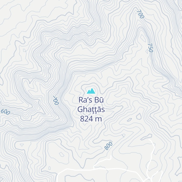 Map of Ra’s Bū Ghaţţās
