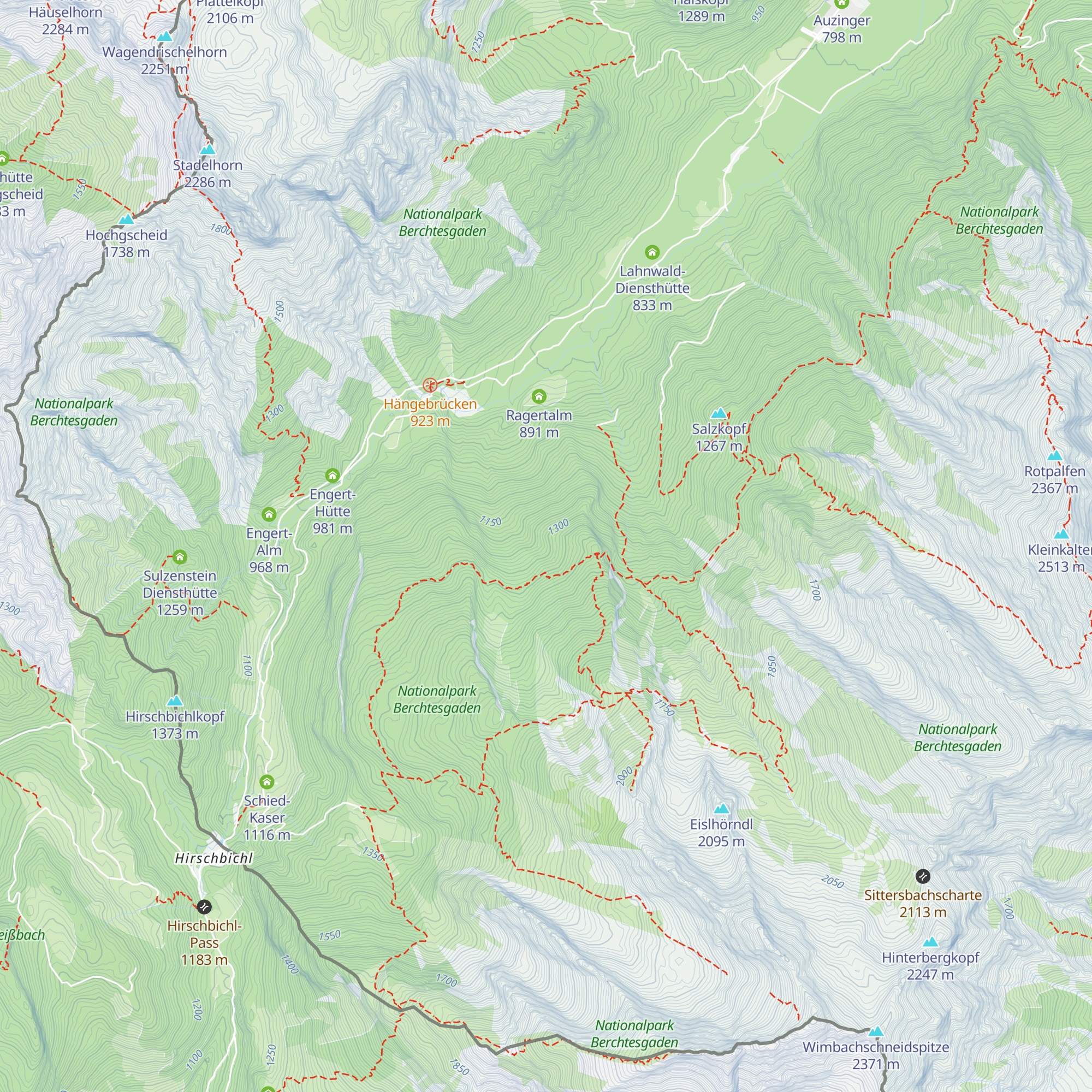 Ehem. Mitterkaser Alm map