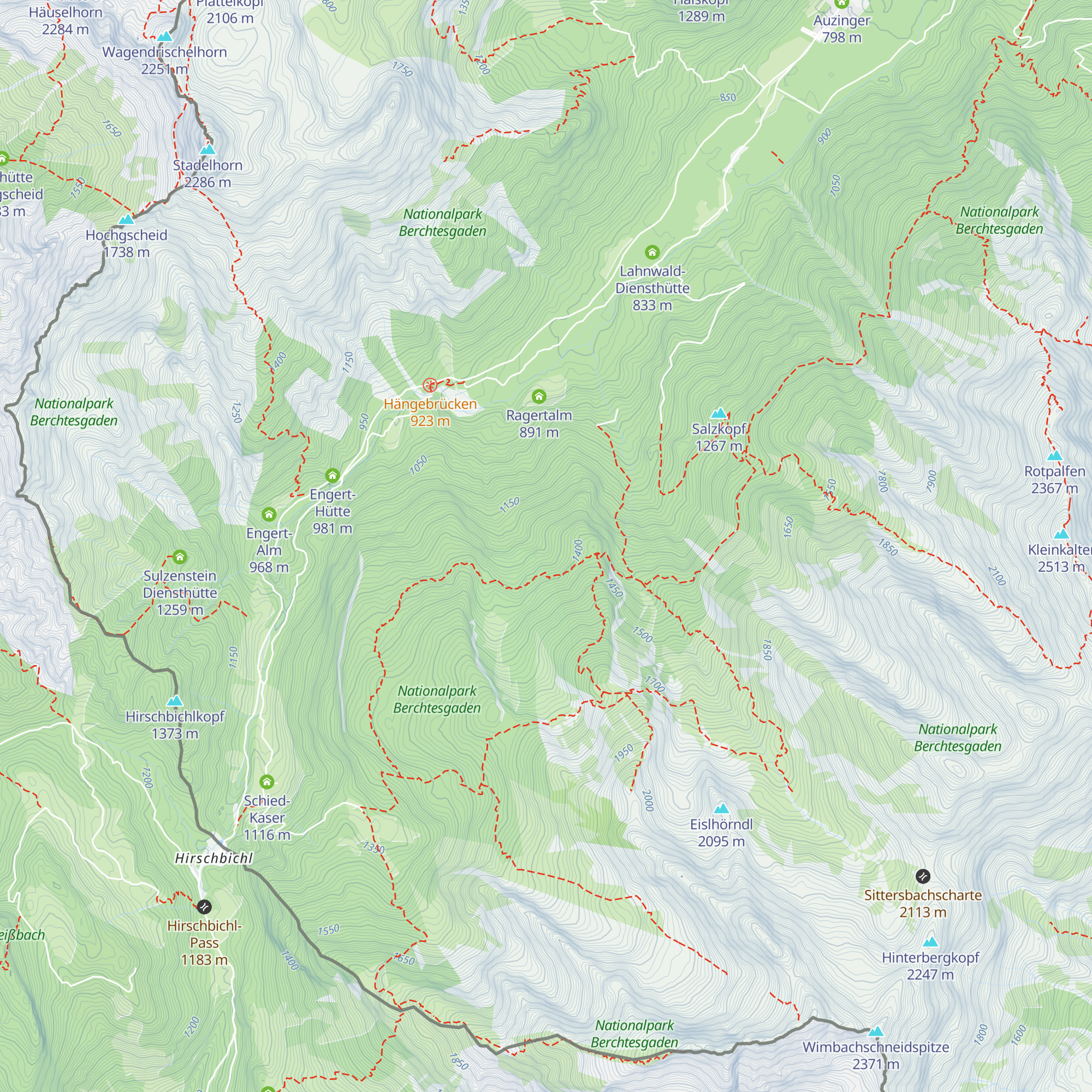 Ehem. Mitterkaser Alm map