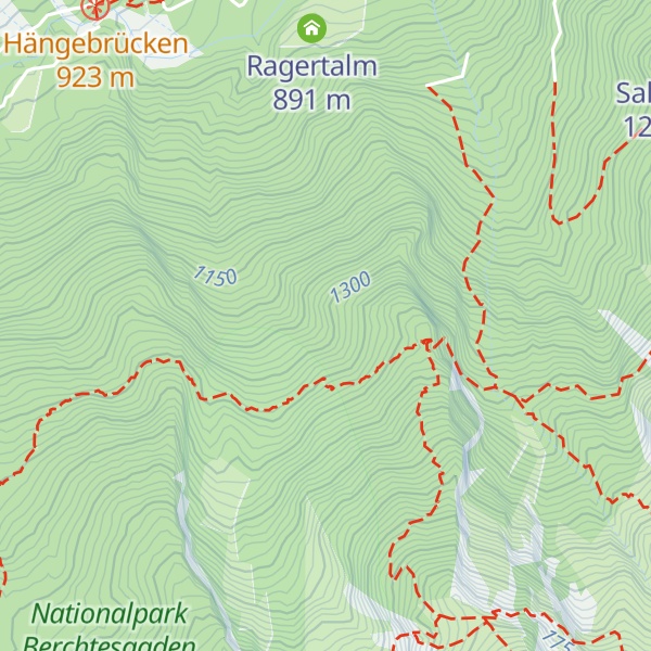 Map of Ehem. Mitterkaser Alm