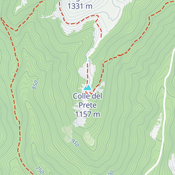 Map of Colle del Prete