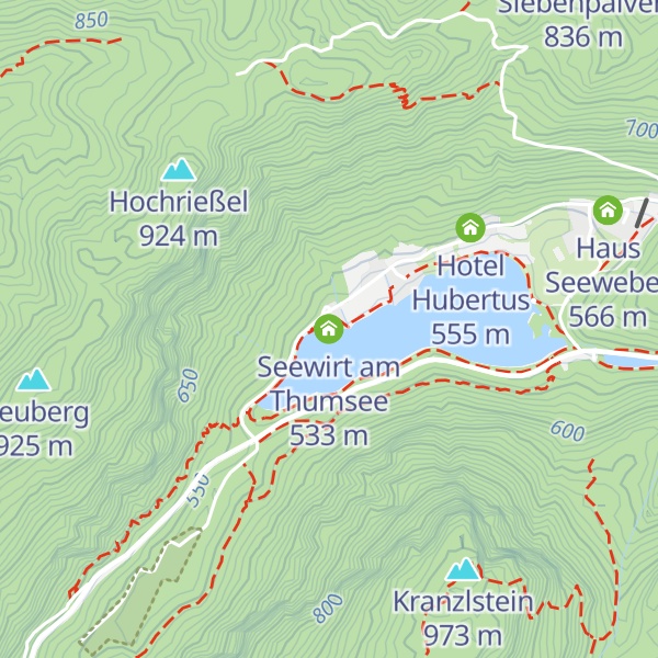 Map of Seewirt am Thumsee