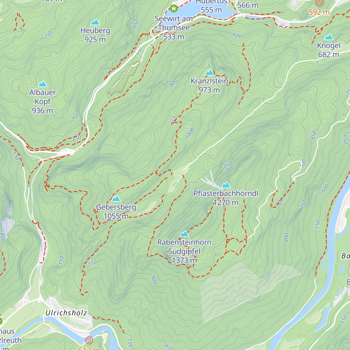 Kugelbachalm map