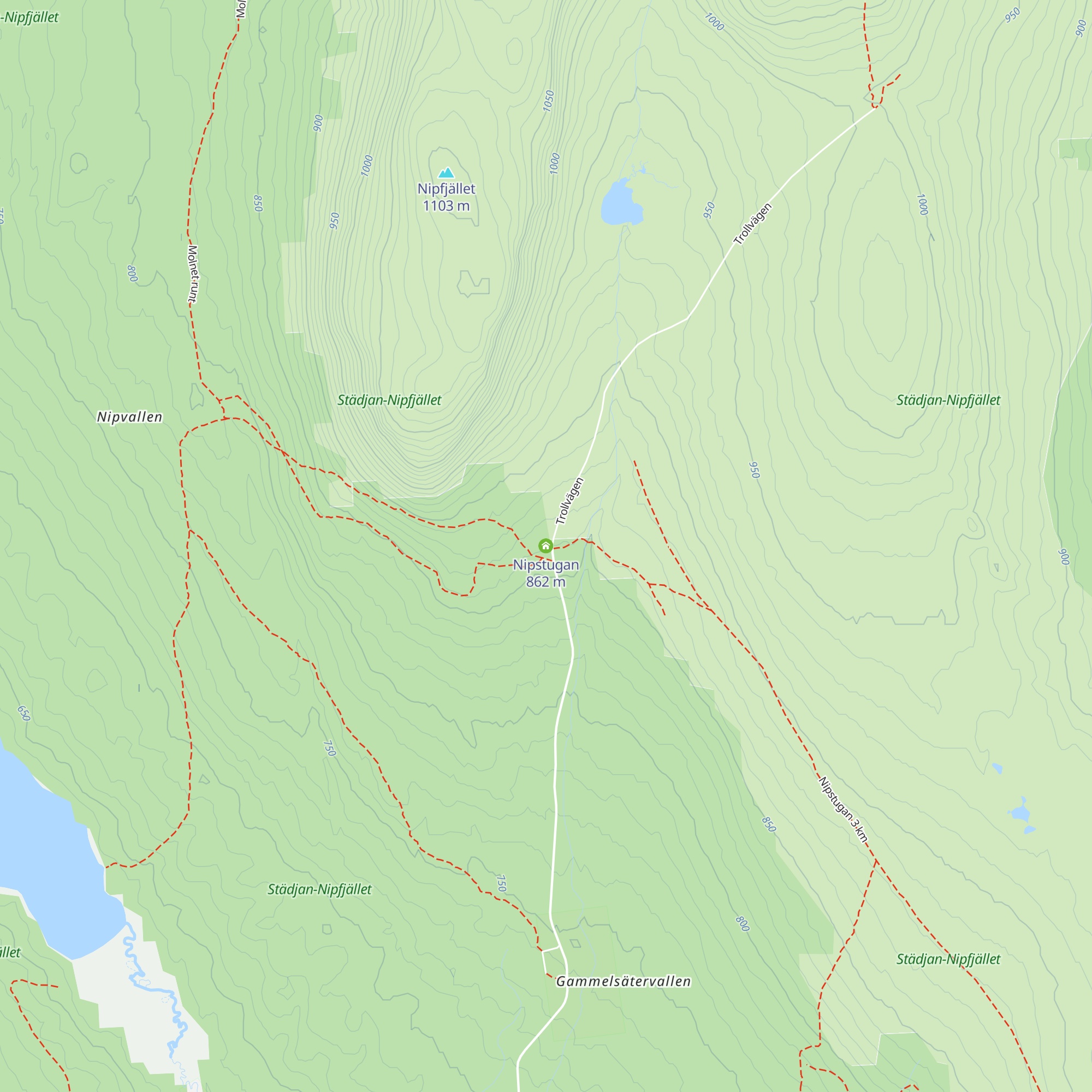 Nipstugan map