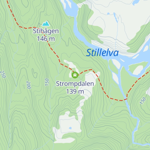 Map of Strompdalen