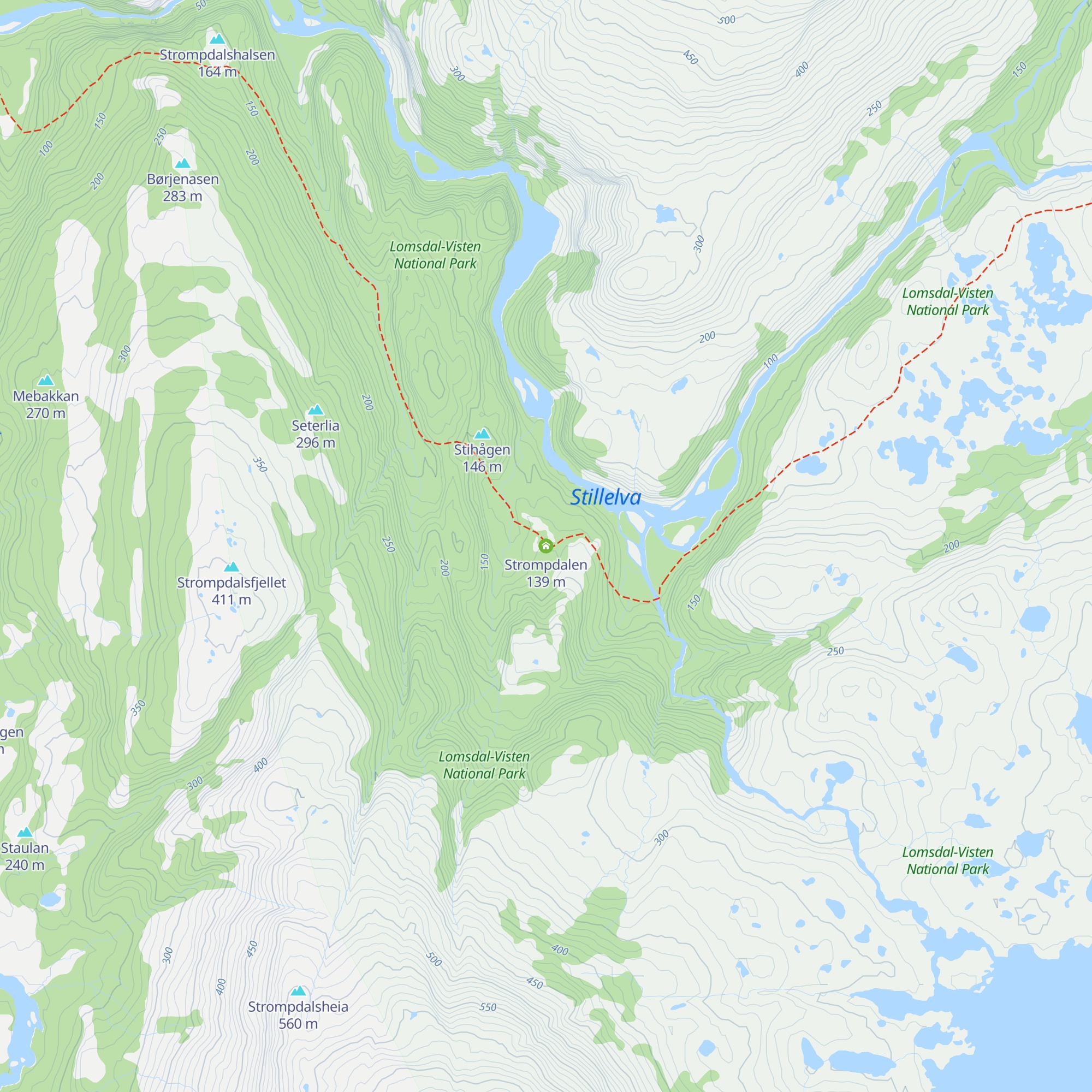 Strompdalen map