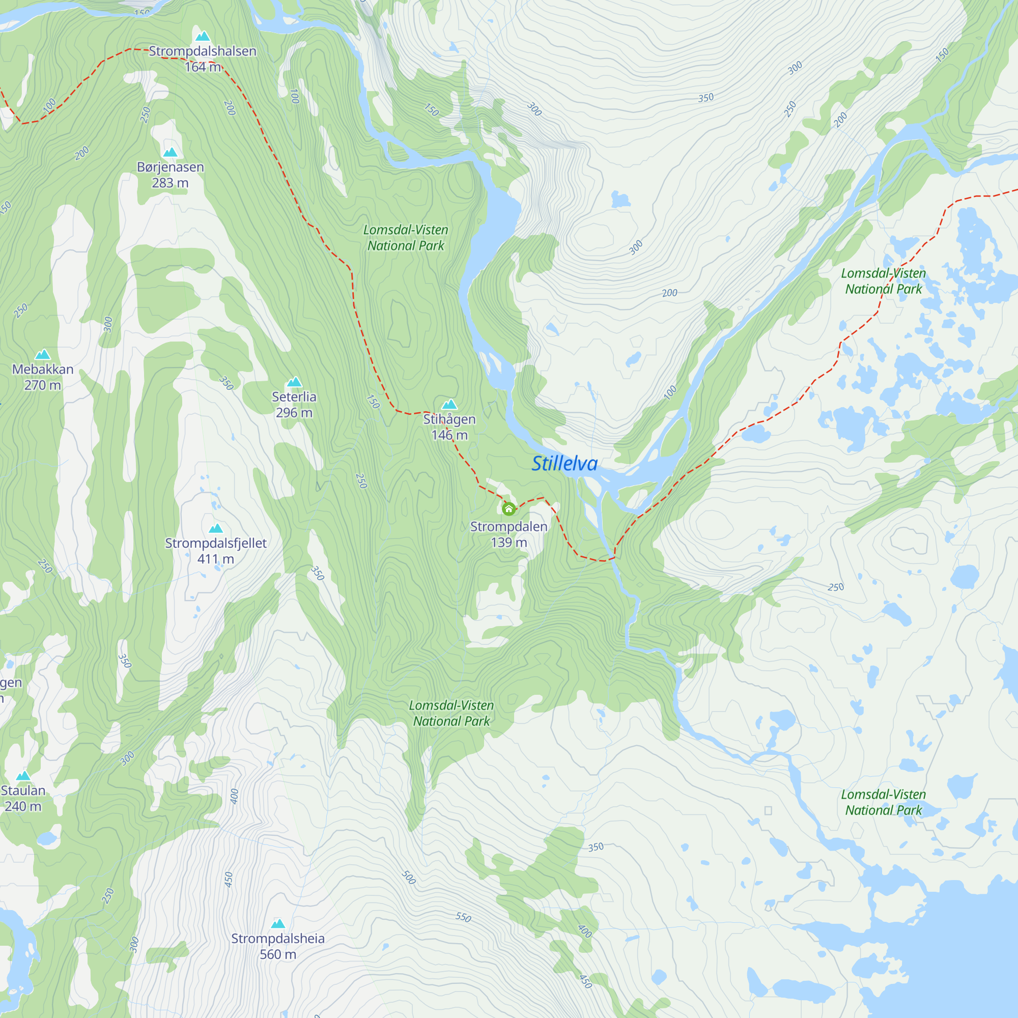 Strompdalen map
