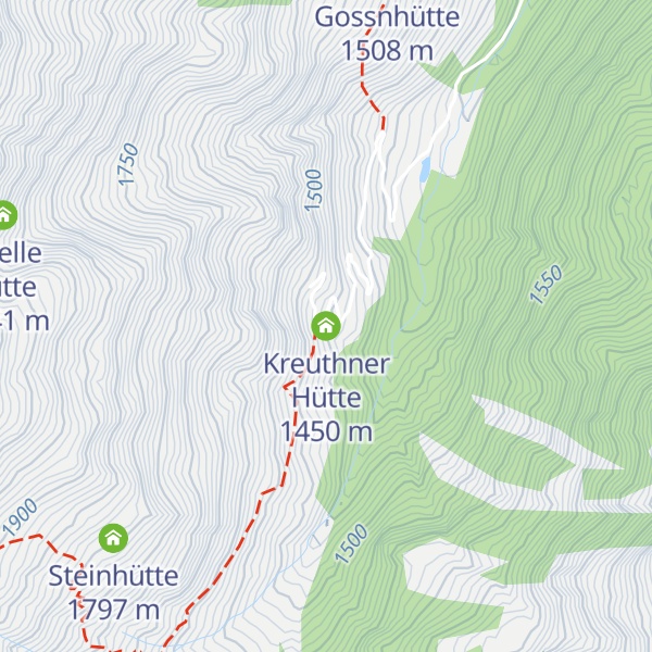 Map of Kreuthner Hütte