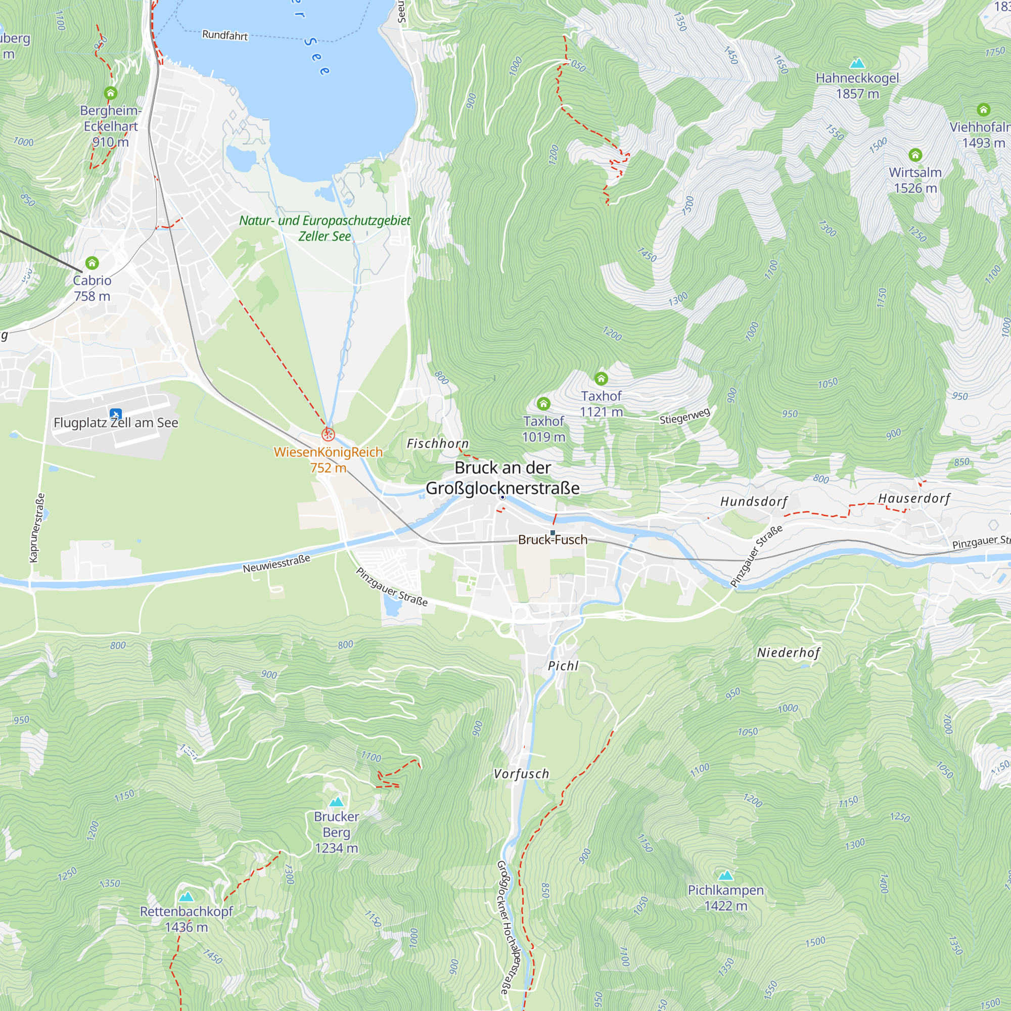 Bruck Fusch Besucherzentrum map