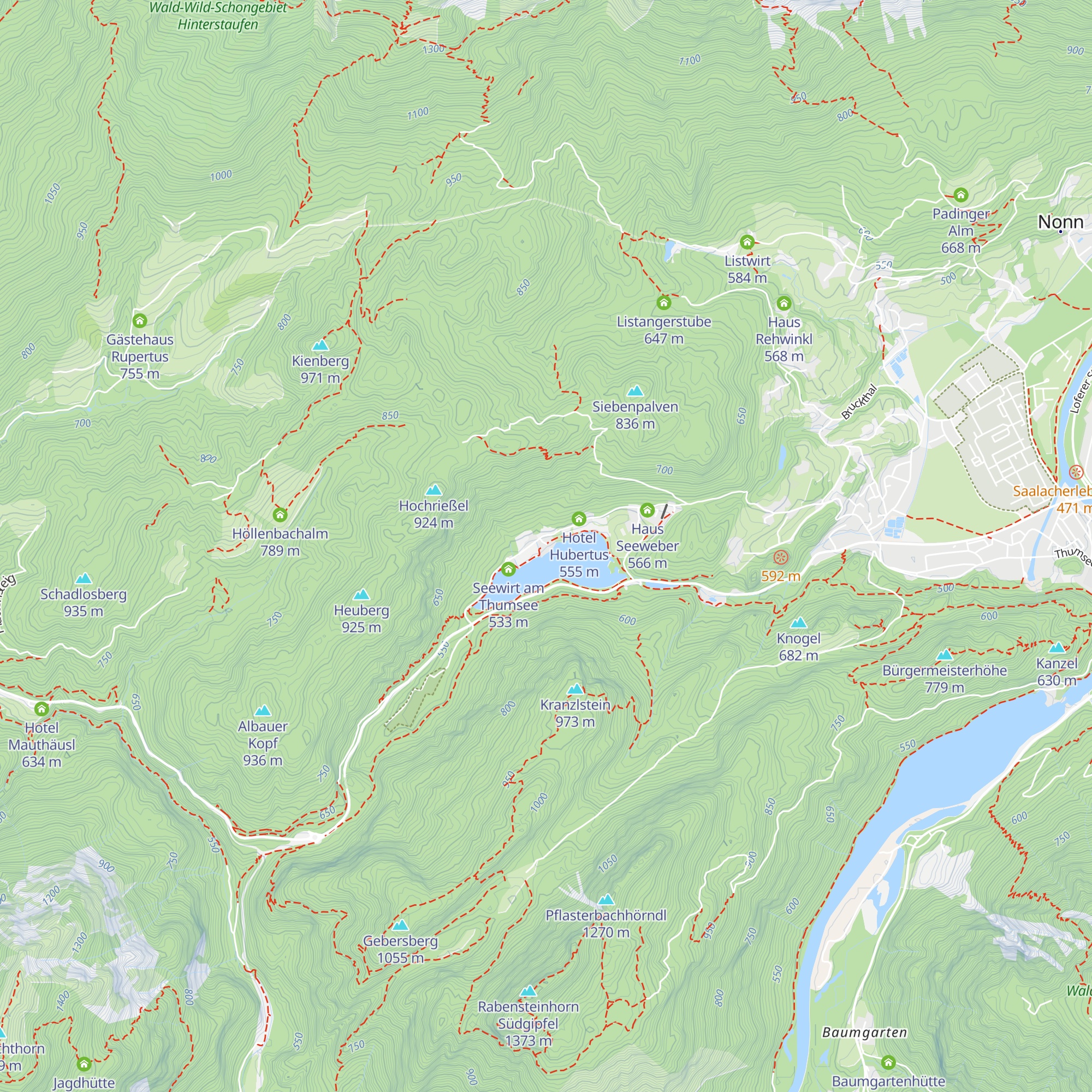 Thumseebad map