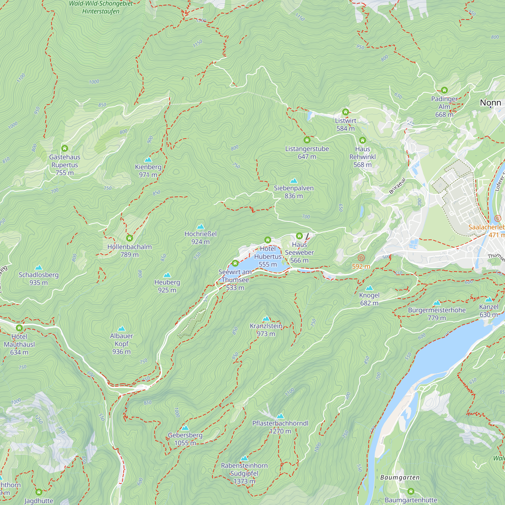 Thumseebad map
