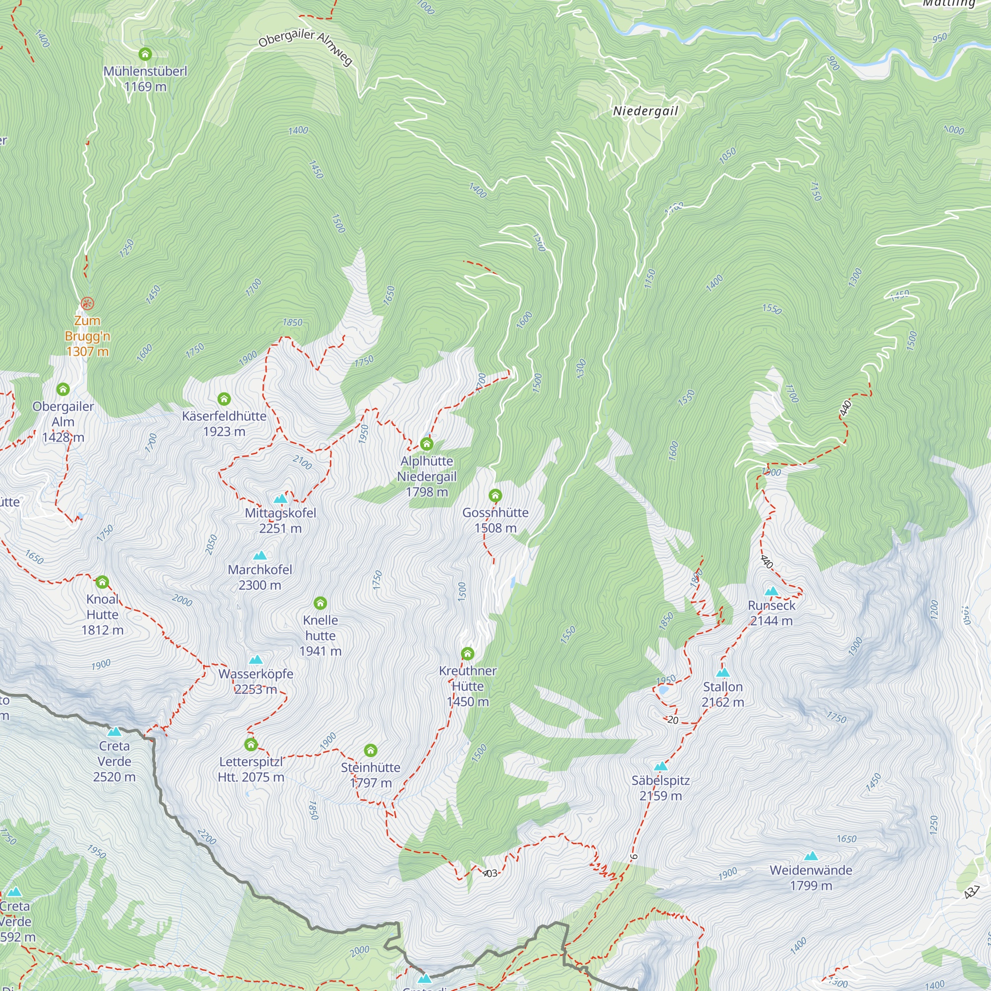 Gossnhütte map