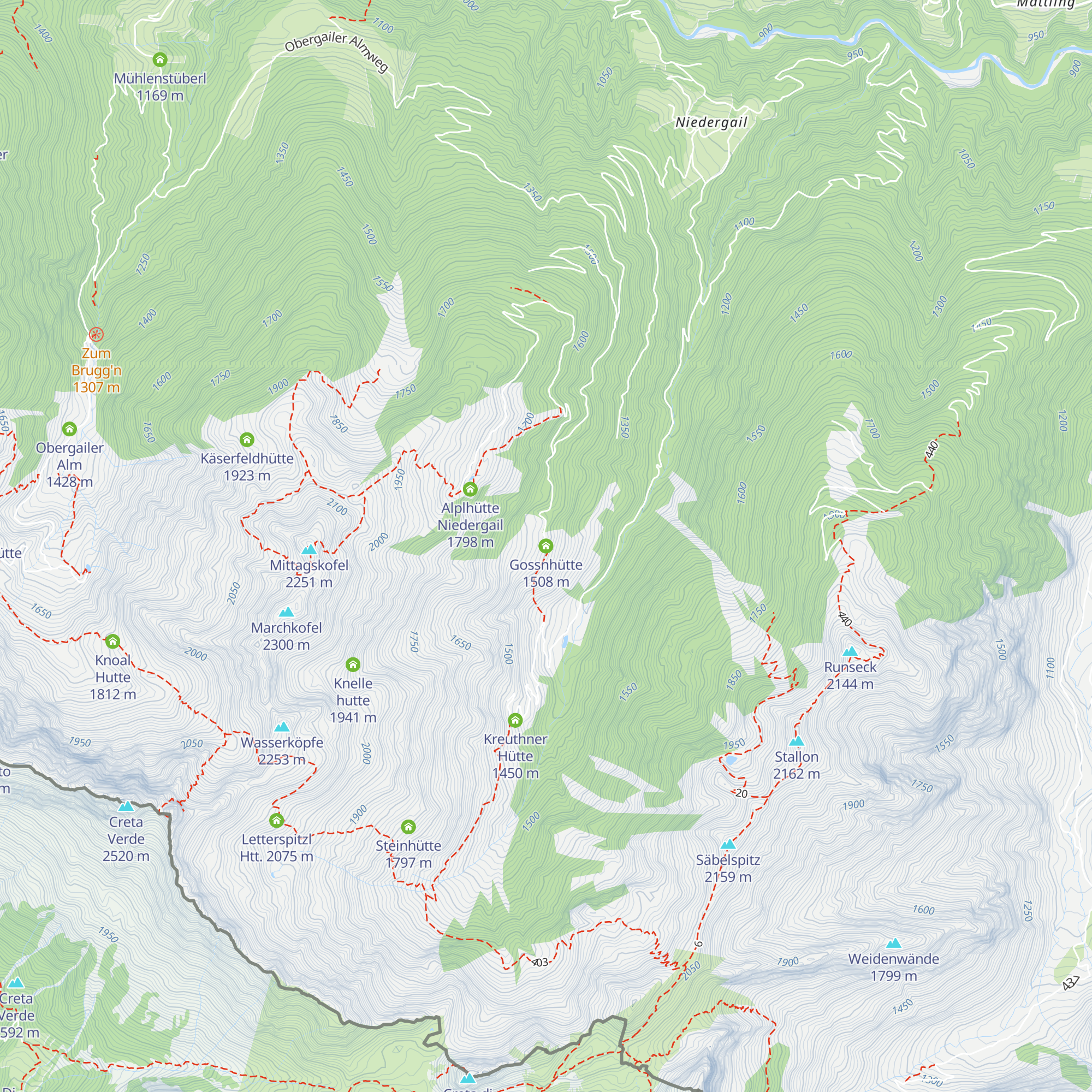 Gossnhütte map