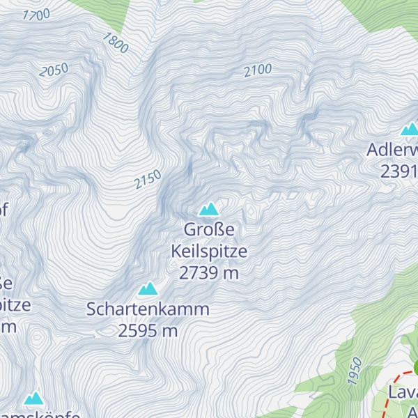 Map of Große Keilspitze