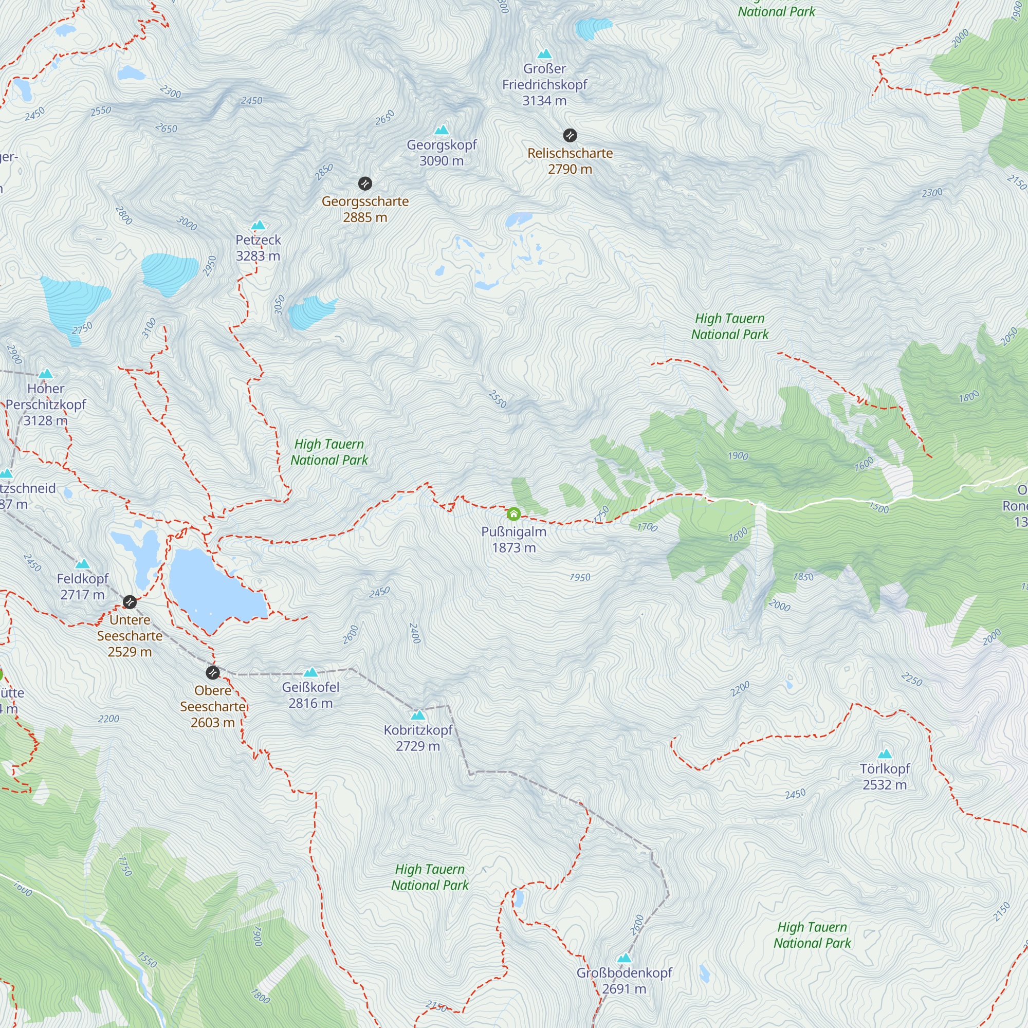 Pußnigalm map