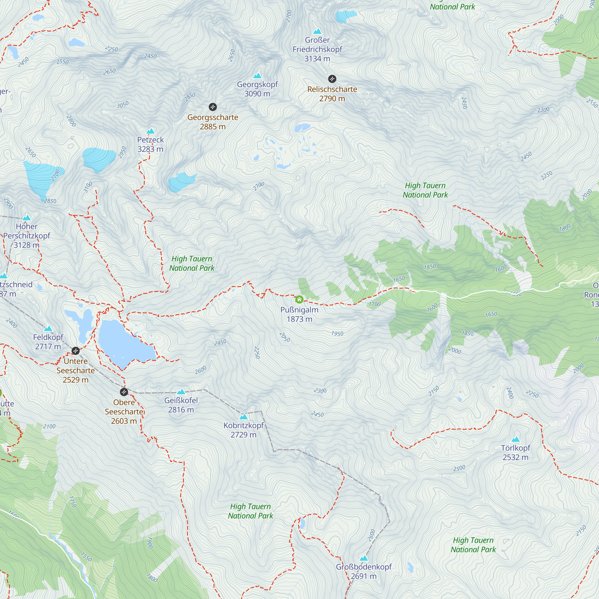Pußnigalm map