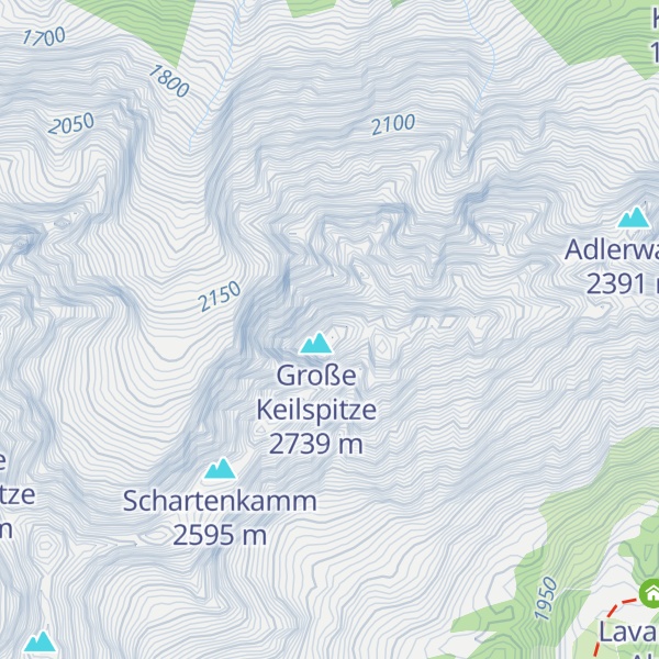 Map of Kleine Keilspitze