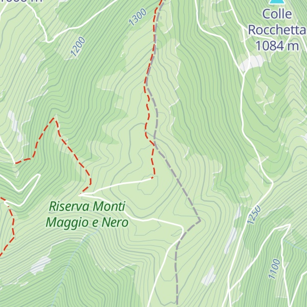 Map of Monte Serra Santa - cima nord