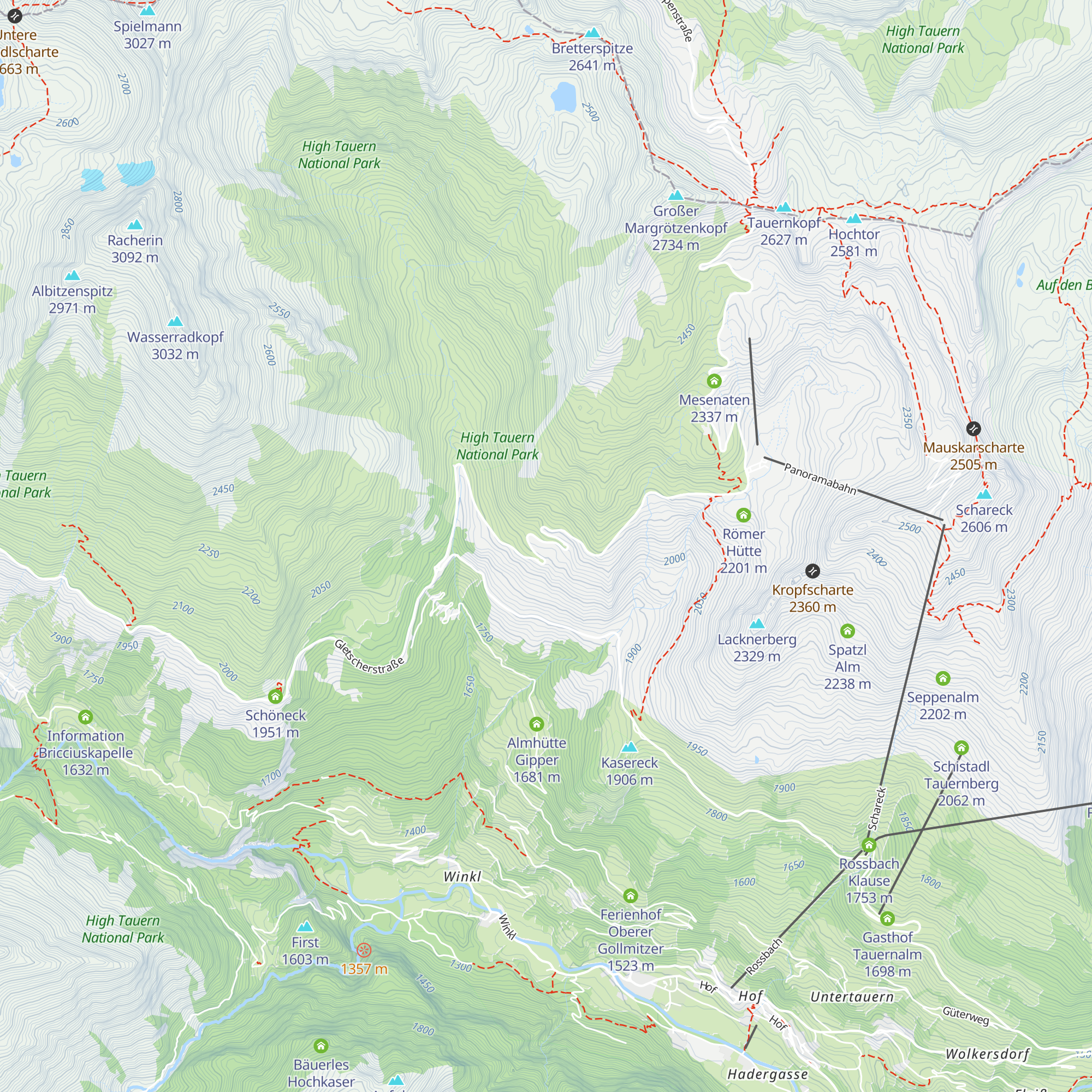 Wernischalm map