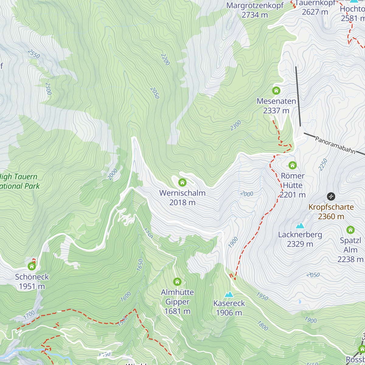 Wernischalm map