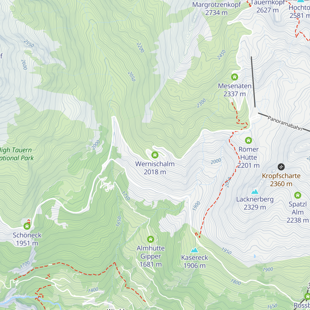 Wernischalm map