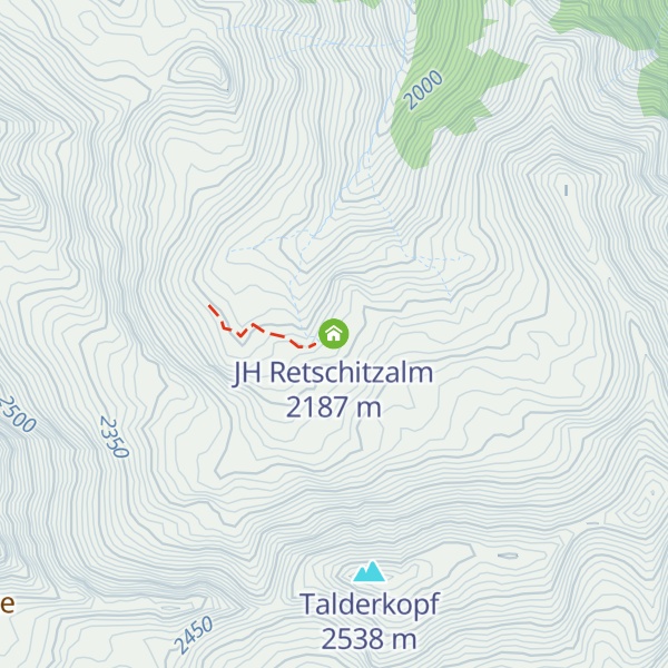 Map of JH Retschitzalm