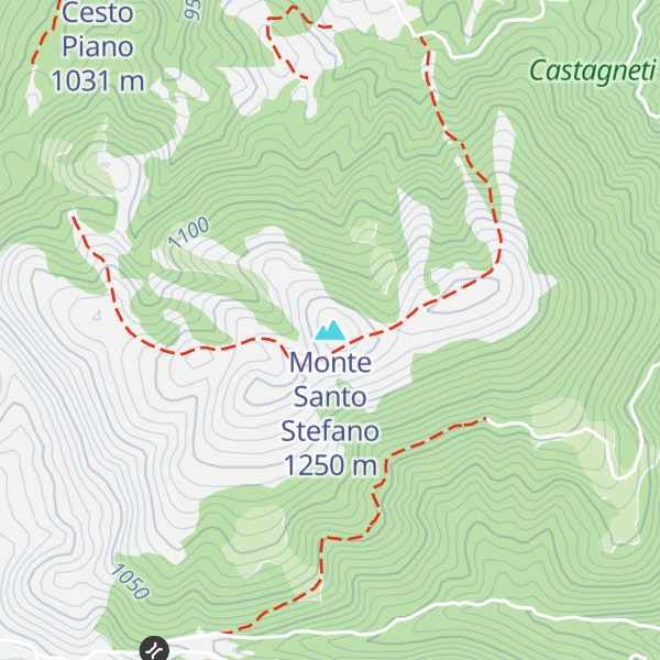 Map of Monte Santo Stefano