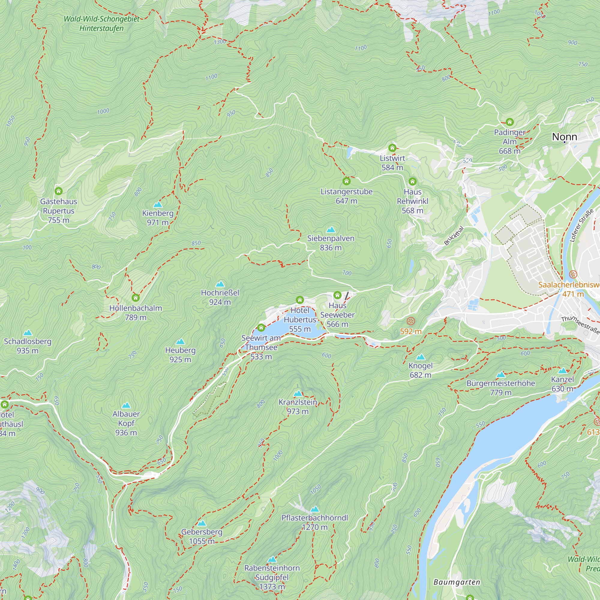 Hotel Hubertus map