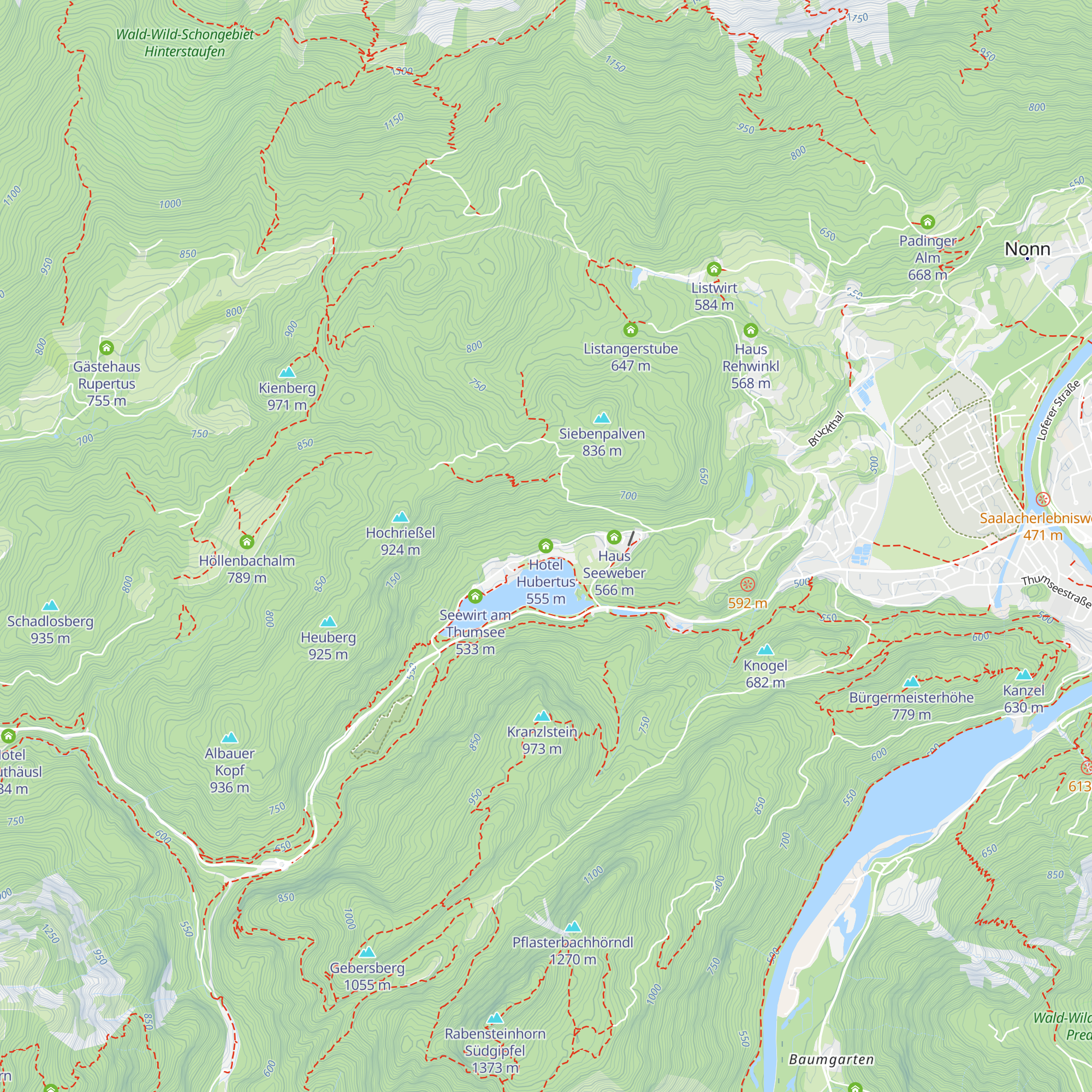 Hotel Hubertus map